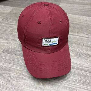 RSM Classic Golf‎ Hat Maroon Red Gym Performance Sea Island Performance Athletic